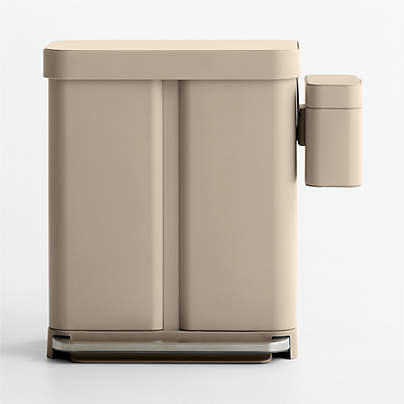 Simplehuman Latte 58L Recycler and Compost Caddy Set