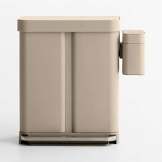 Simplehuman Latte 58L Recycler and Compost Caddy Set