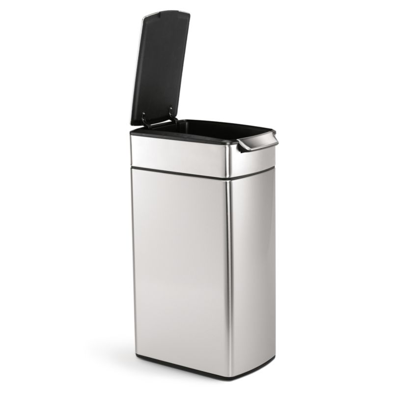 simplehuman ® 40-Liter/10.5-Gallon Slim Touch-Bar Trash Can