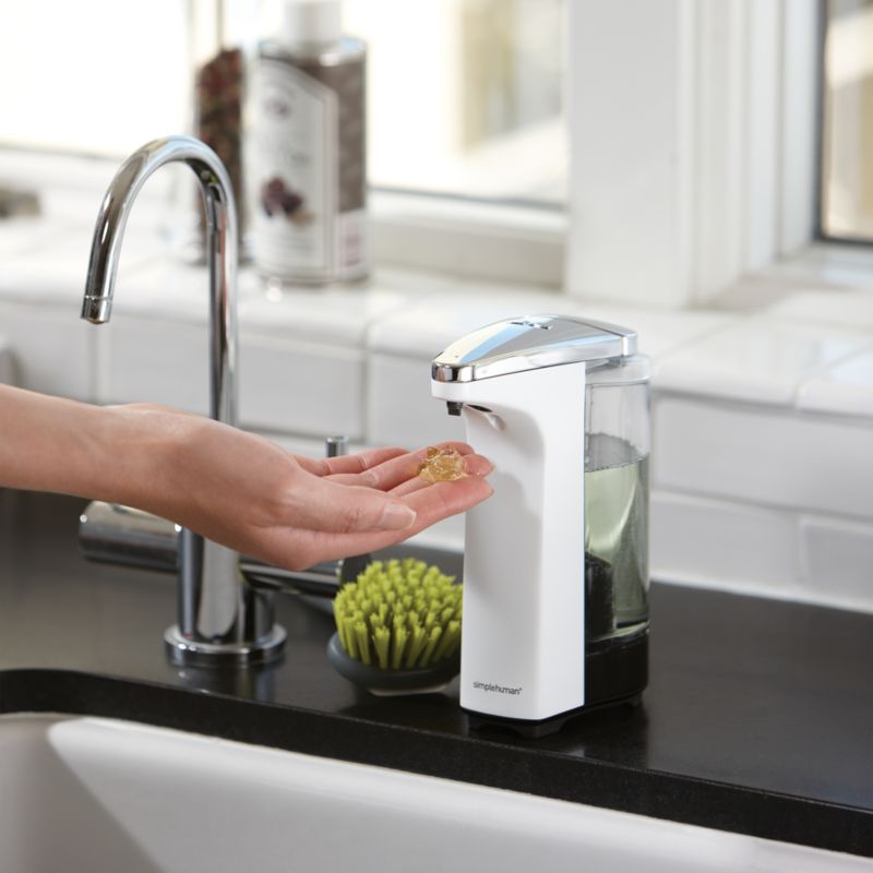 simplehuman ® White Compact Sensor Soap Dispenser - image 1 of 6