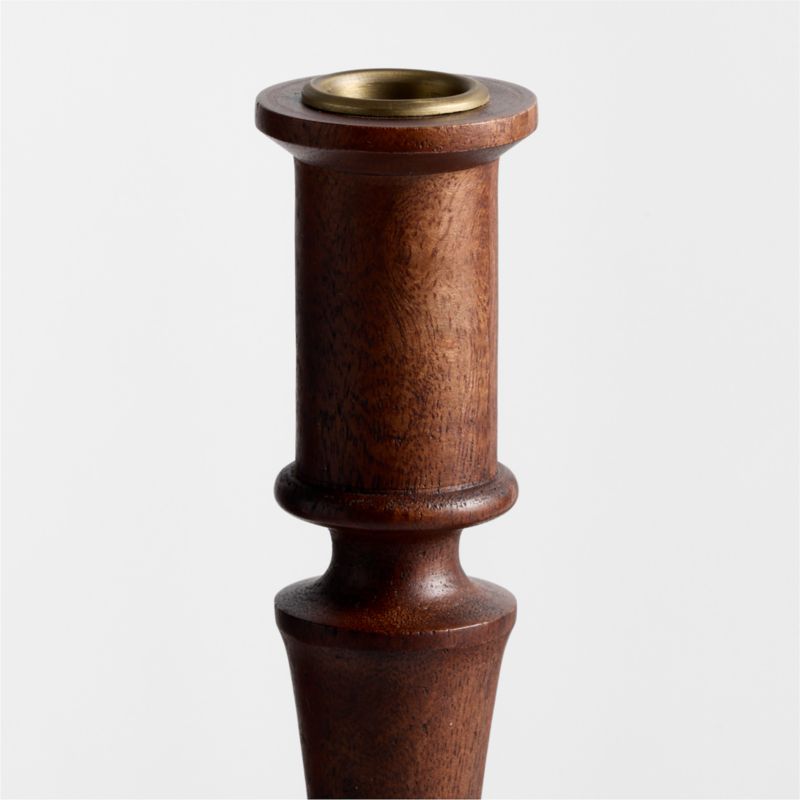 Simson Large Dark Wood Taper Holder 15" - image 6 of 7