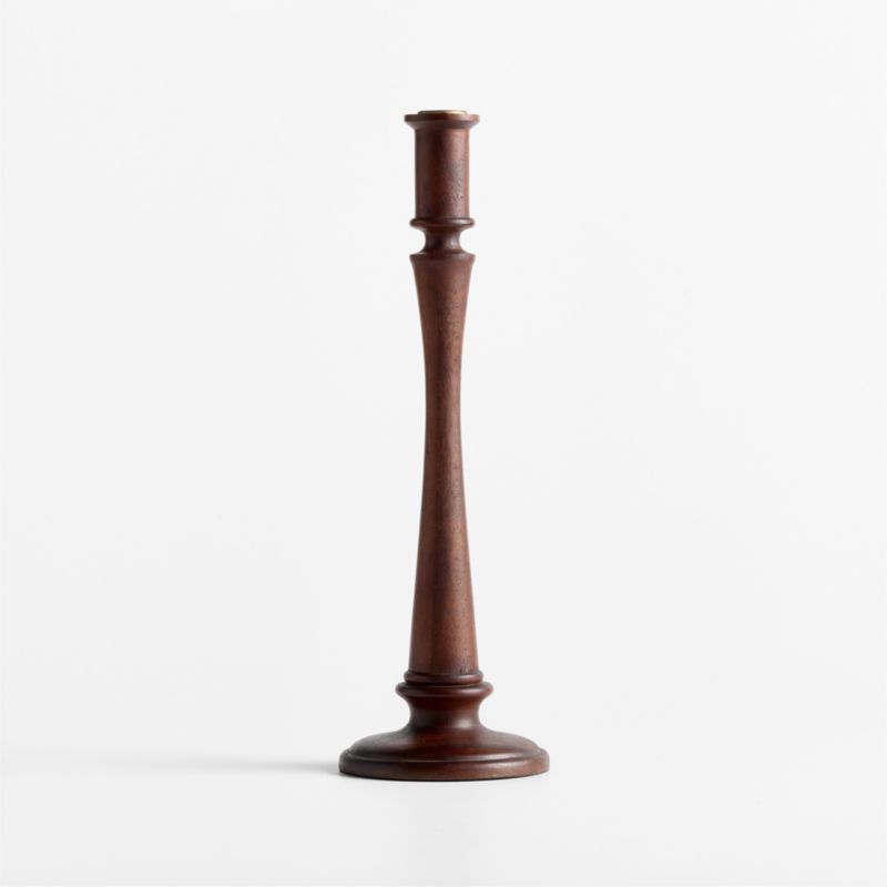 Simson Large Dark Wood Taper Holder 15" - image 5 of 7