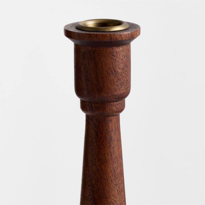 Simson Medium Dark Wood Taper Holder 10" - image 6 of 7