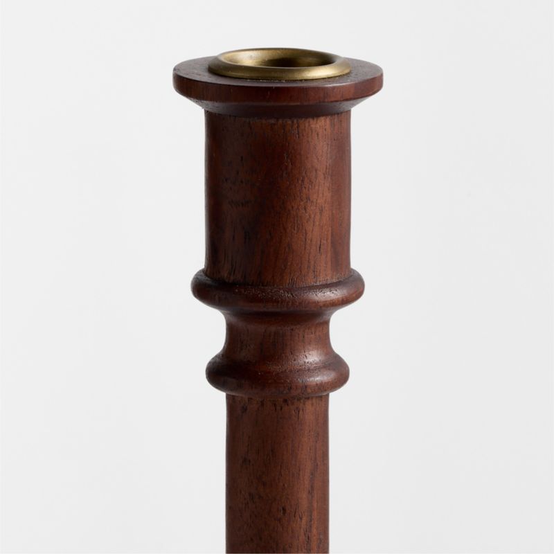 Simson Small Dark Wood Taper Holder 8" - image 6 of 7