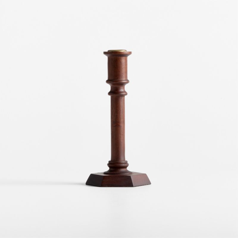 Simson Small Dark Wood Taper Holder 8" - image 5 of 7