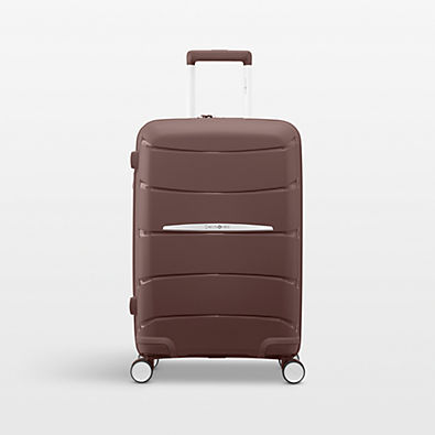 View Samsonite Outline Pro Carry-On Spinner in Chocolate Mauve details