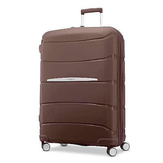Samsonite Outline Pro Large Checked Spinner in Chocolate Mauve
