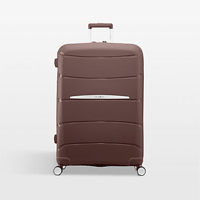 View Samsonite Outline Pro Large Checked Spinner in Chocolate Mauve details