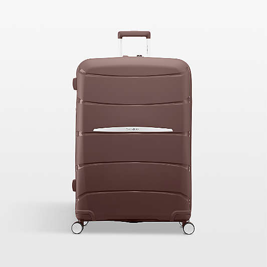 Samsonite Outline Pro Large Checked Spinner in Chocolate Mauve
