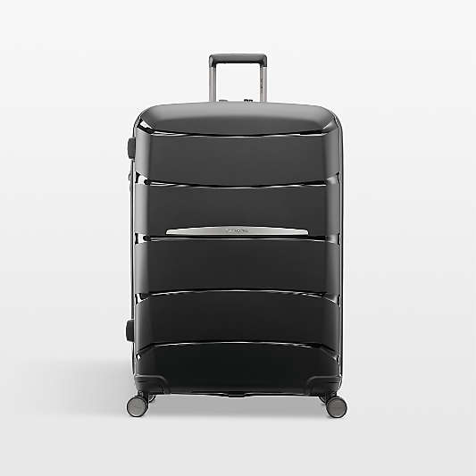 Samsonite Outline Pro Large Checked Spinner in Midnight Black