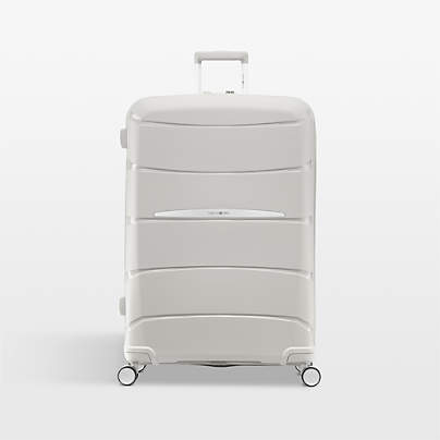 Samsonite Outline Pro Large Checked Spinner in Stone Grey