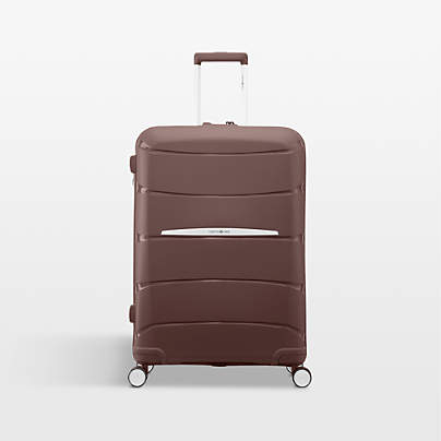Samsonite Outline Pro Medium Checked Spinner in Chocolate Mauve