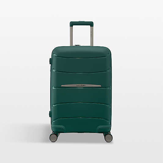 Samsonite Outline Pro Medium Checked Spinner in Emerald Green