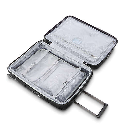 Samsonite Outline Pro Medium Checked Spinner in Midnight Black