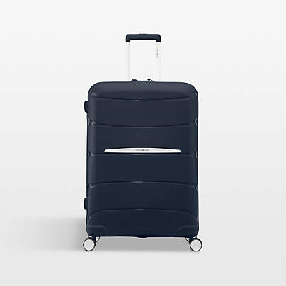 Samsonite Outline Pro Medium Checked Spinner in Midnight Blue