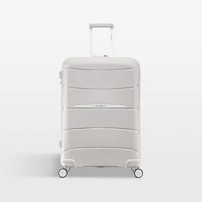 Samsonite Outline Pro Medium Checked Spinner in Stone Grey