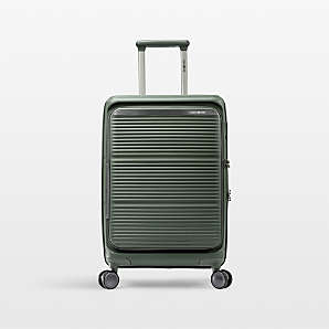 Samsonite Paralux Carry-On Spinner in Olive + Reviews | Crate & Barrel