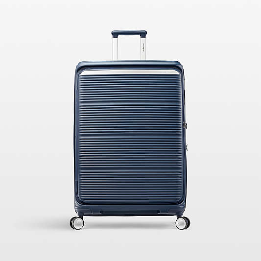 Samsonite Paralux Large Checked Spinner in Midnight Navy