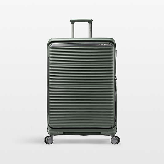 Samsonite Paralux Large Checked Spinner in Olive