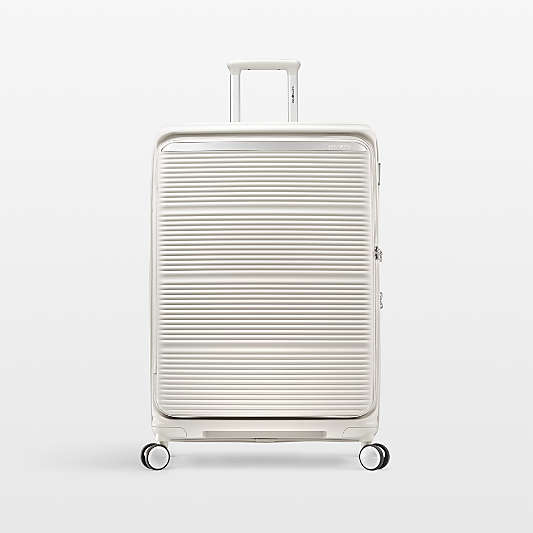 Samsonite Paralux Large Checked Spinner in Stone Grey