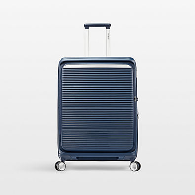 View Samsonite Paralux Medium Checked Spinner in Midnight Navy details