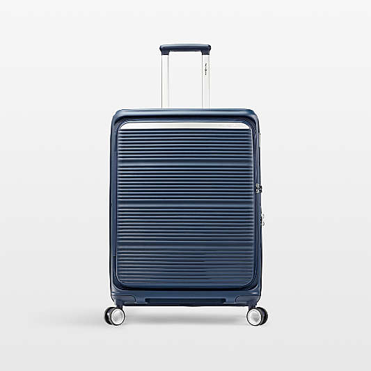 Samsonite Paralux Medium Checked Spinner in Midnight Navy