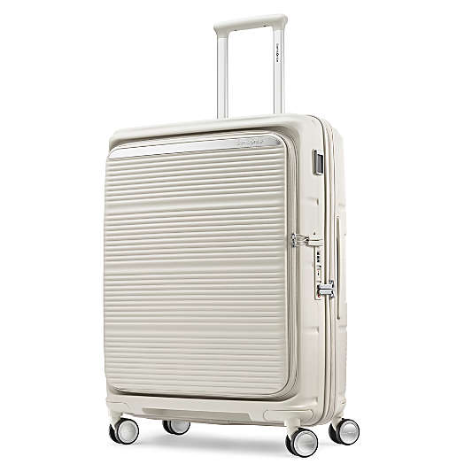 Samsonite Paralux Medium Checked Spinner in Stone Grey