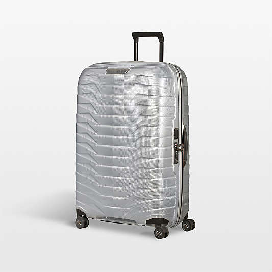 Samsonite Proxis Large Checked Spinner in Silver
