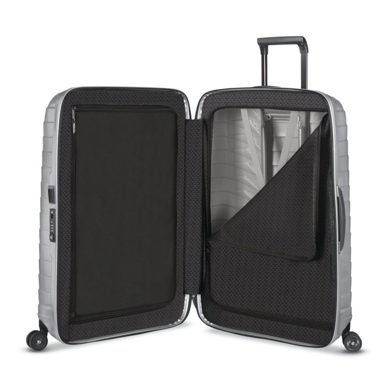 Samsonite Proxis Medium Checked Spinner in Silver - image 1 of 4