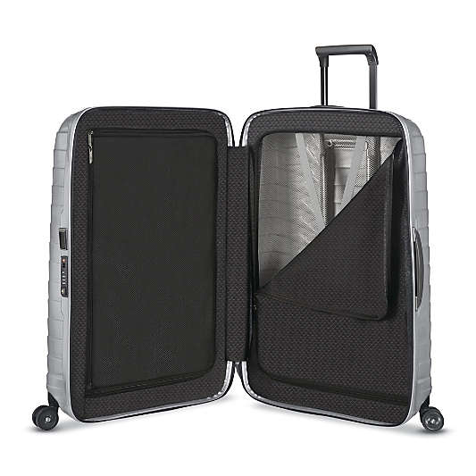 Samsonite Proxis Medium Checked Spinner in Silver