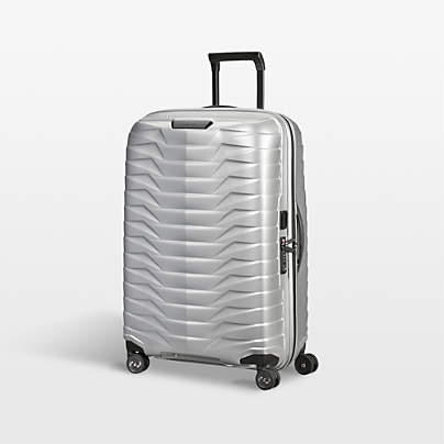 Samsonite Proxis Medium Checked Spinner in Silver
