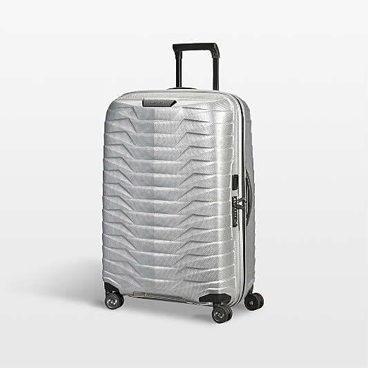 Samsonite Proxis Medium Checked Spinner in Silver