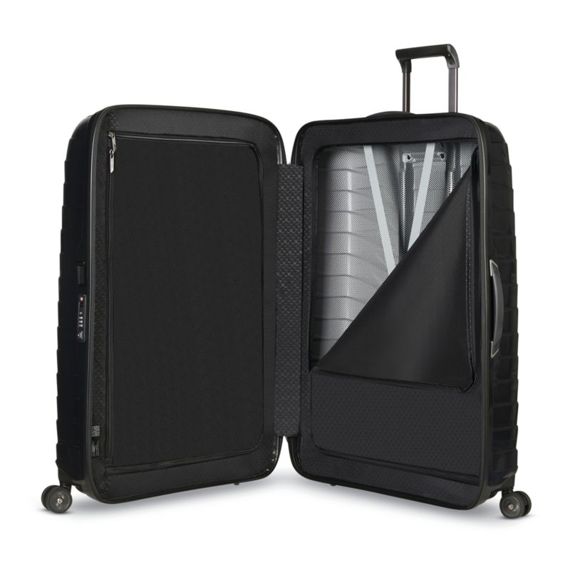 Samsonite Proxis Extra Large Checked Spinner in Black - image 1 of 5