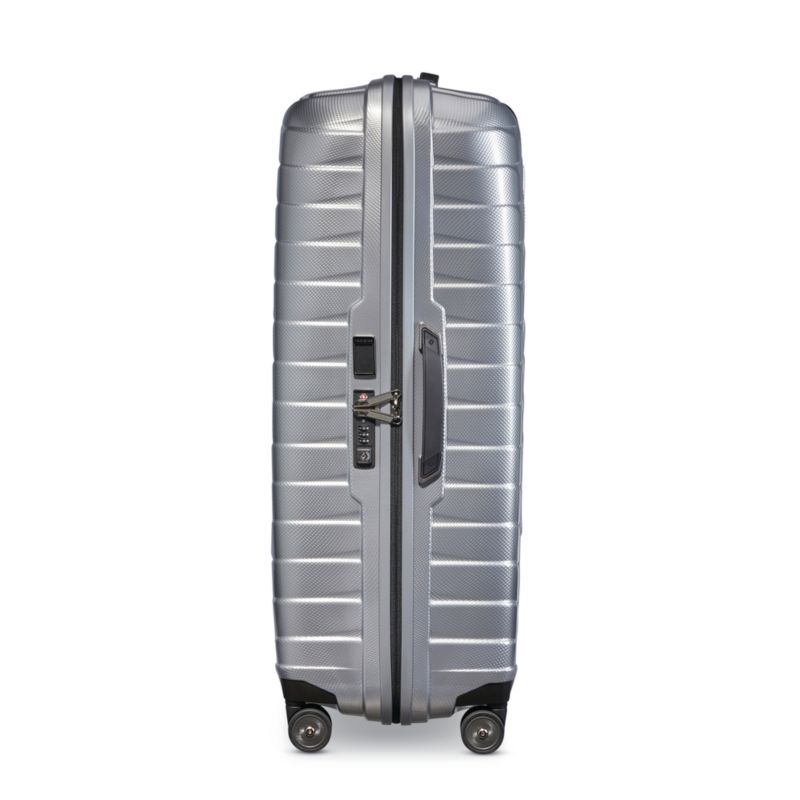 Samsonite Proxis Extra Large Checked Spinner in Silver - image 3 of 4