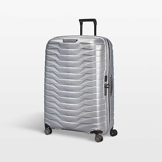 Samsonite Proxis Extra Large Checked Spinner in Silver