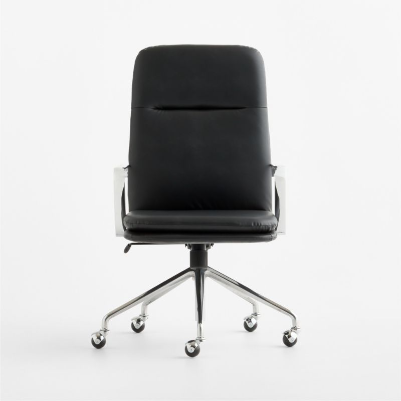 Smythe Black Faux Leather Office Chair - image 2 of 6