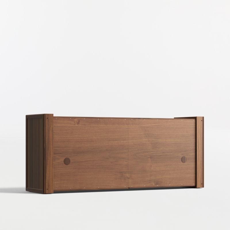 Siena 74" Walnut Wood Storage Media Console - image 5 of 7