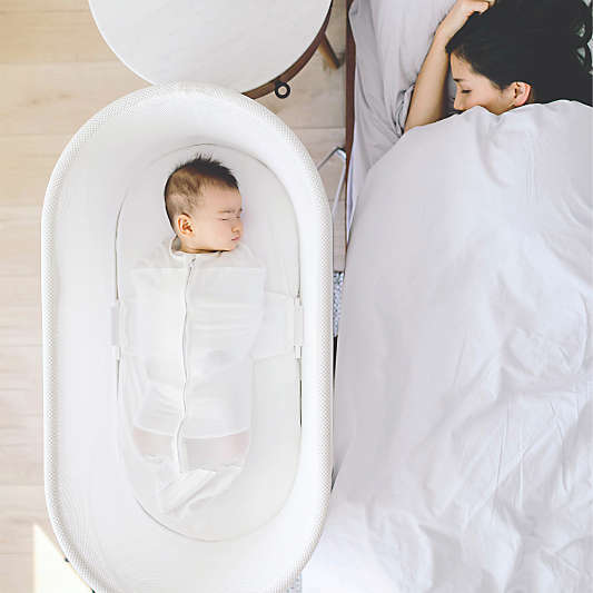 Happiest Baby Snoo Baby Bassinet White Fitted Sheet