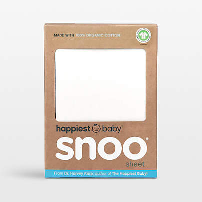 Happiest Baby Snoo Baby Bassinet White Fitted Sheet