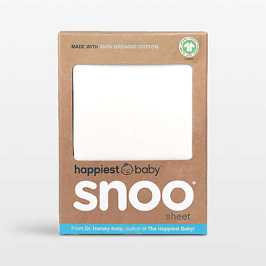 Happiest Baby Snoo Baby Bassinet White Fitted Sheet