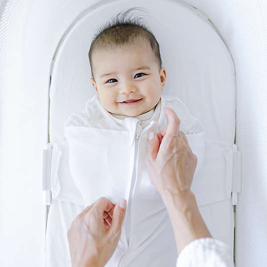 Happiest Baby SNOO Small White Organic Cotton Baby Sleep Sack