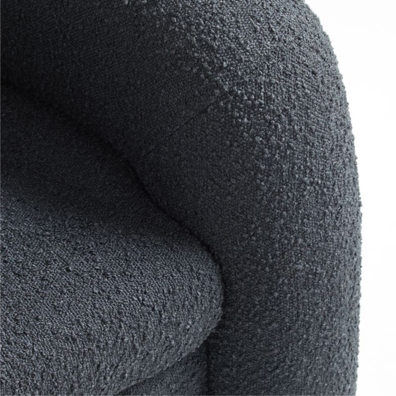 Snoozer Grey Boucle Nursery Swivel Glider Chair by Leanne Ford - image 7 of 12