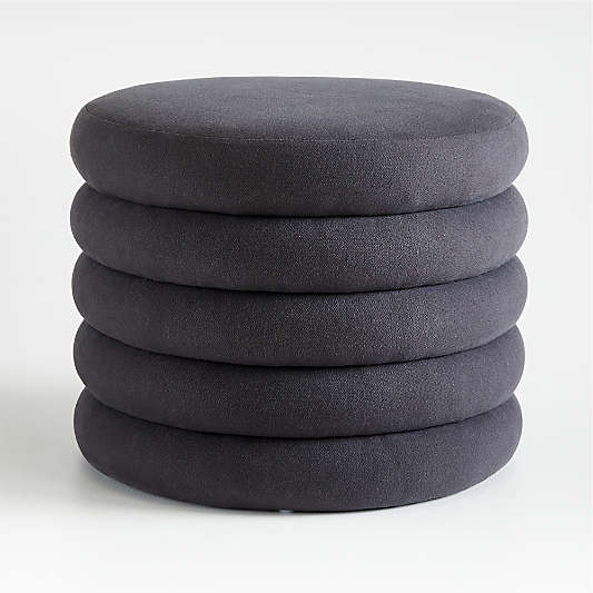 Snoozer Charcoal Nursery Storage Ottoman by Leanne Ford