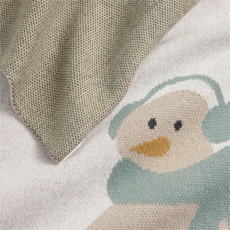 Snow Friends Organic Cotton Baby Christmas Stroller Blanket - image 4 of 6