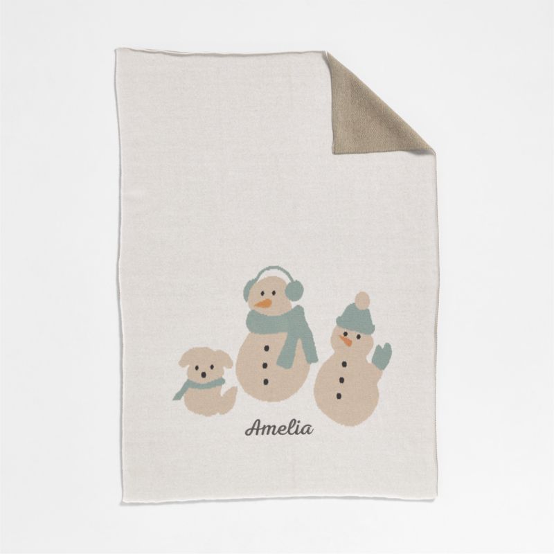 Snow Friends Organic Cotton Baby Christmas Stroller Blanket - image 2 of 6