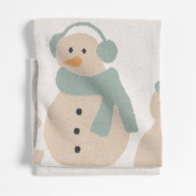 Snow Friends Organic Cotton Baby Christmas Stroller Blanket - image 0 of 6