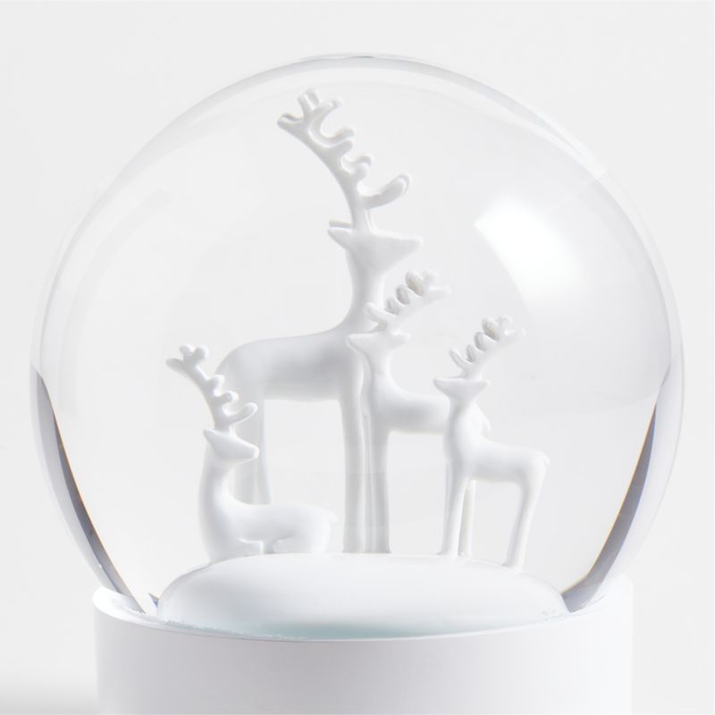 Large White Holiday Snow Globe Decorative Object - image 5 of 6