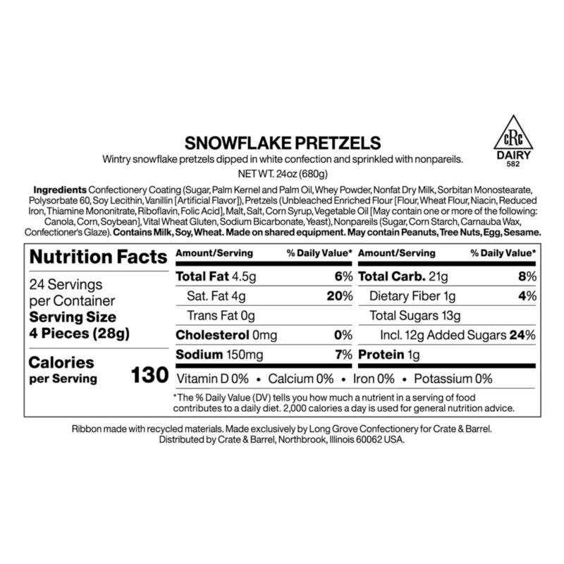White Snowflake Pretzels in Gift Tin - image 7 of 10