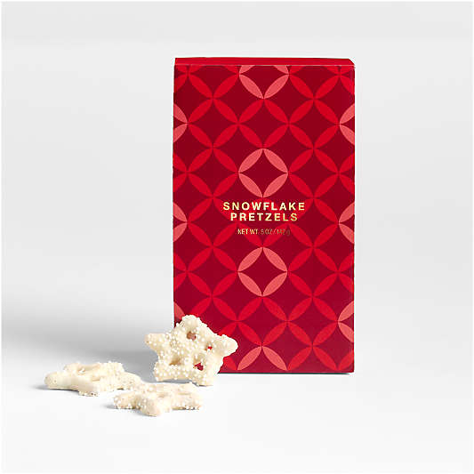 Snowflake Pretzel Single-Serve Tent Box