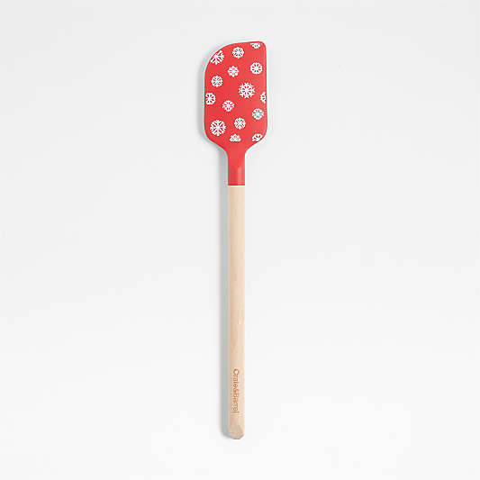 Snowflake Red Silicone Spatula